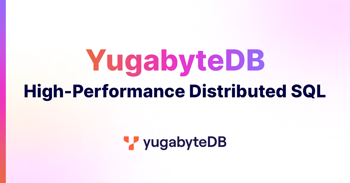 Distributed Database Examples Yugabyte